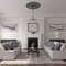 Ekena Millwork Galveston Ceiling Medallion (Fits Canopies up to 5 7/8"), 51"OD x 3 5/8"ID x 3 3/8"P, Cloud Burst CM51GLCBF - alternate 3